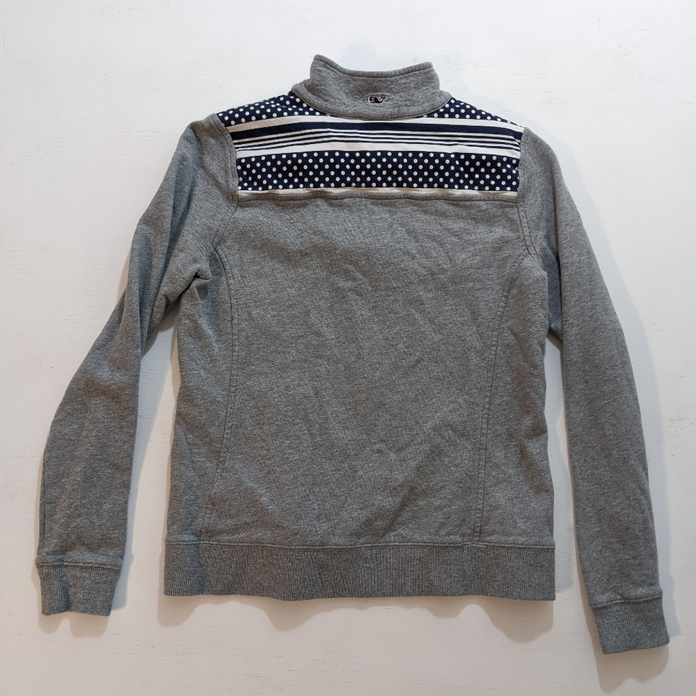 Vineyard Vines Women's 1/4 Zip Pullover Shep Shirt XS Stripes Polka Dot. - Picture 3 of 7